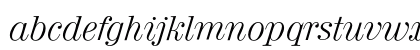 Valencia-LightIta Regular Lowercase Preview