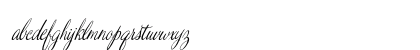 Valentine Pro Medium Italic Lowercase Preview