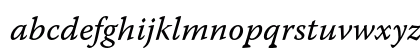 Warnock Pro Italic Caption Preview