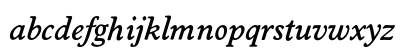 Worchester-MediumIta Regular Lowercase Preview