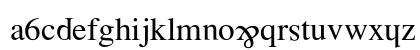Wrongfont Regular Lowercase Preview