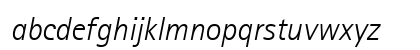 Libre SansSerif Light SSi Light Italic Lowercase Preview