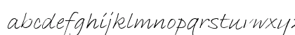 BradleyHand ITC LightItalic Lowercase Preview