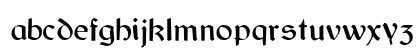 Bretagne Gaelic Regular Lowercase Preview