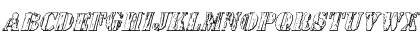 Wetworks 3D Italic Italic Font