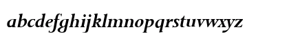 Bronte Bold Italic Lowercase Preview