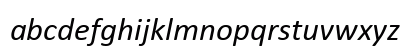 Calibri Italic Lowercase Preview