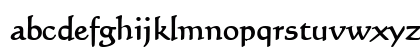 Calli 109 Bold Lowercase Preview