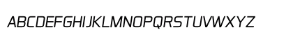 Aero Matics Display Light Italic Lowercase Preview