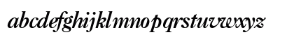 Casablanca Bold Italic Lowercase Preview