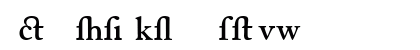 CaslonAlternateSSK SemiBold Lowercase Preview