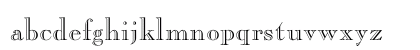CaslonOpenFace Regular Lowercase Preview