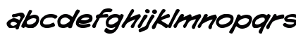 CC Comicrazy Bold Italic Lowercase Preview