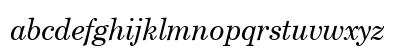 CenturySchTEE Italic Lowercase Preview