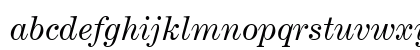 Century Expanded SSi Expanded Italic Lowercase Preview