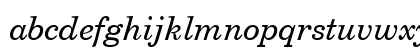 Century-Schoolbook HU Italic Lowercase Preview