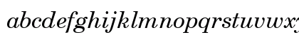 CentSchbook Win95BT Italic Lowercase Preview