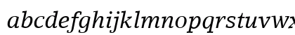 LinoLetter RomanOsF Italic Lowercase Preview
