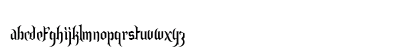 Charmed ii Light Regular Lowercase Preview