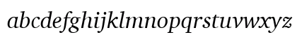 Charter OS ITC TT Italic Lowercase Preview