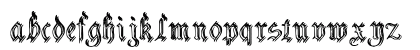 Charterwell No2 Regular Lowercase Preview