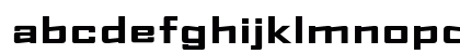 AgencyFB Bold Extended Regular Lowercase Preview