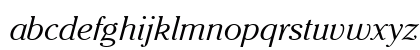Cheltenham Light SSi Light Italic Lowercase Preview