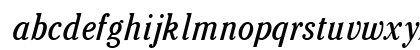 Cheltenham Condensed Italic Lowercase Preview