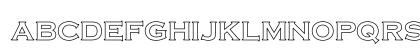 Cimier Hollow Regular Lowercase Preview
