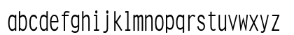 Clean Condensed Normal Lowercase Preview