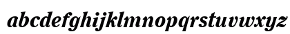 ClearfaceH Bold Italic Lowercase Preview