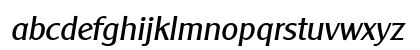Cleargothic Italic Lowercase Preview
