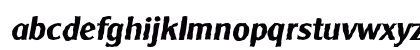 ClearGothicAntique BoldItalic Lowercase Preview