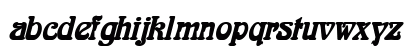 Aidan Thin BoldItalic Lowercase Preview