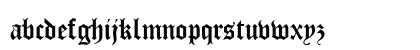 CloisterBlack BT Regular Lowercase Preview