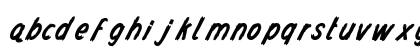 Queenstown Regular Lowercase Preview