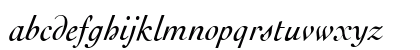 Cockney Italic Lowercase Preview