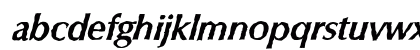 ColumbiaAntique BoldItalic Lowercase Preview