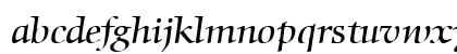 Comenius Antiqua Italic Lowercase Preview