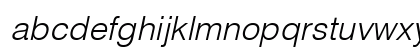 Context Light SSi Light Italic Lowercase Preview