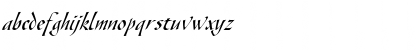 Gaze-Condensed Italic Font