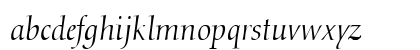 Conquista Light SSi Light Italic Lowercase Preview