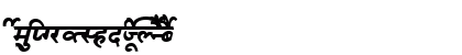 AkrutiDevBharani BoldItalic Lowercase Preview
