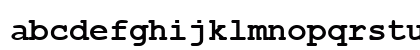 Courier New Cyr Bold Lowercase Preview