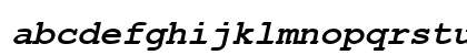 Courier New KOI8 Bold Italic Lowercase Preview