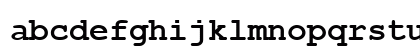 Courier New KOI8 Bold Lowercase Preview
