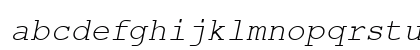 Courier-PS Italic Lowercase Preview