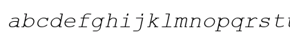 H-Courier New Italic Preview