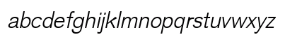 Akzidenz Grotesk Light Italic Preview