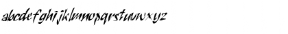 Scratch-Condensed Italic Font